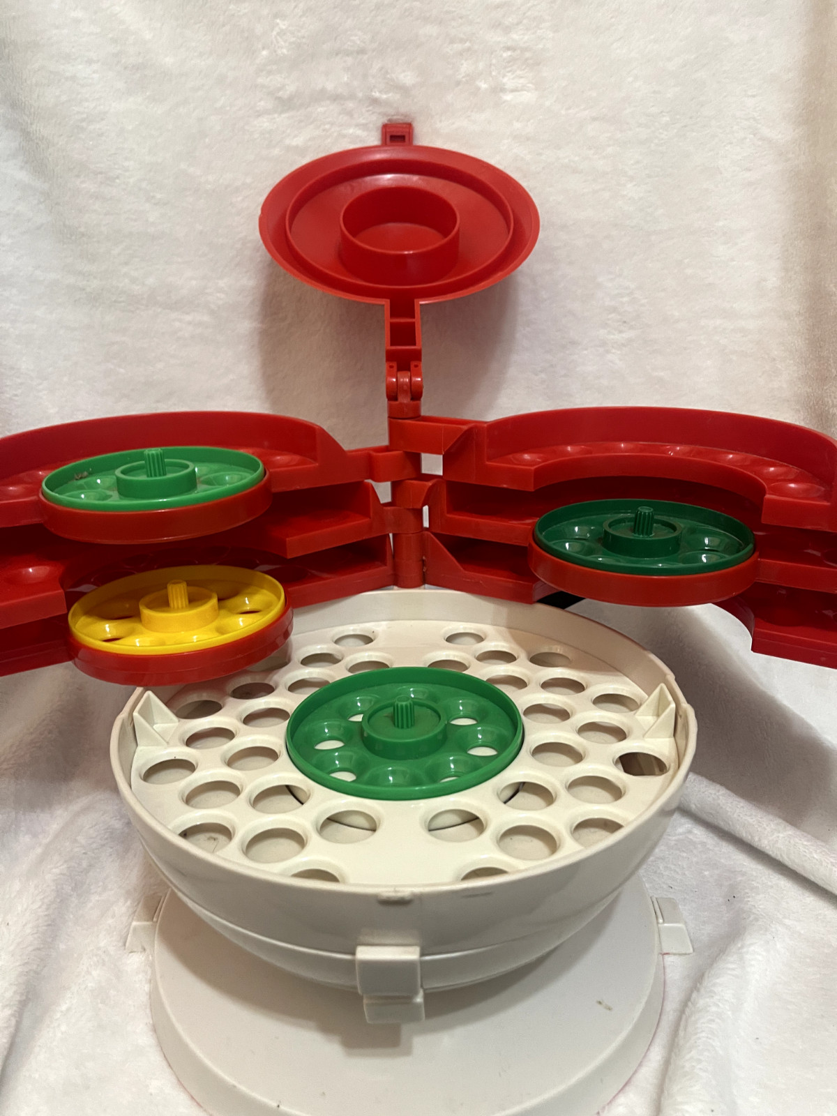 Vintage Pokemon Marble Pokeball Carrying Case With All Inserts.