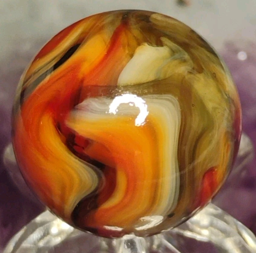 .72″ JABO/D.A.S. MARBLES💥GREEN AV. SWIRL TOYS MINT