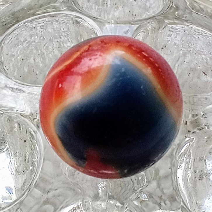 11/16″ CAC Multi Color Swirl Marble In Rare Mint Condition.