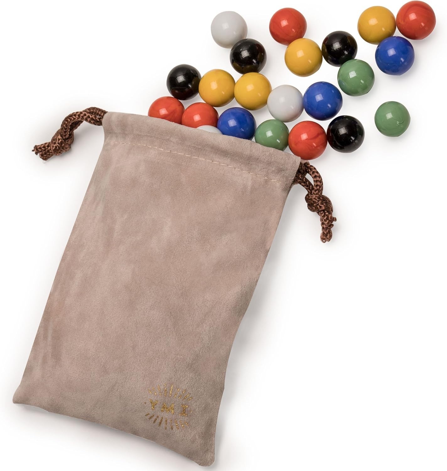 60 Pieces Chinese Checkers Marbles Set with Solid Colors – 16 Millimeters