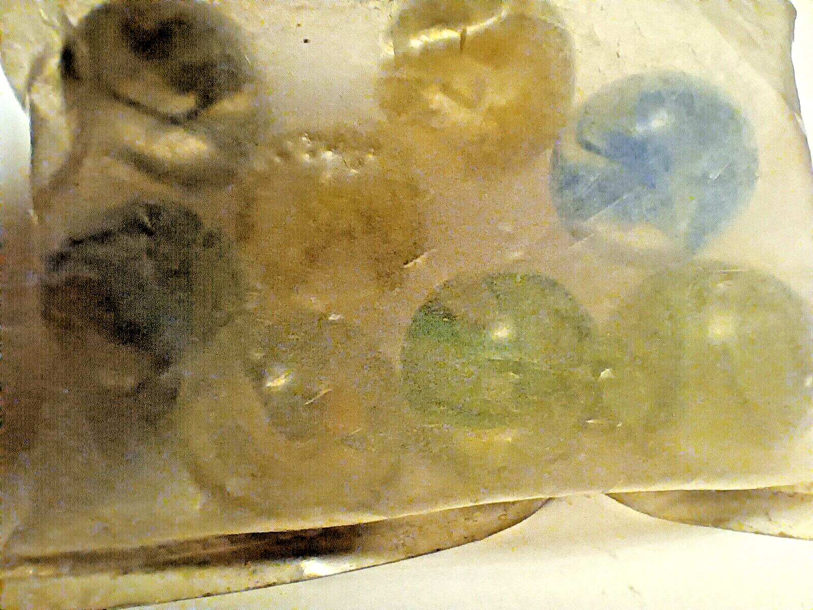 8 Vtg Caged Cats Eyes Shooters Marbles Lot 7/8”