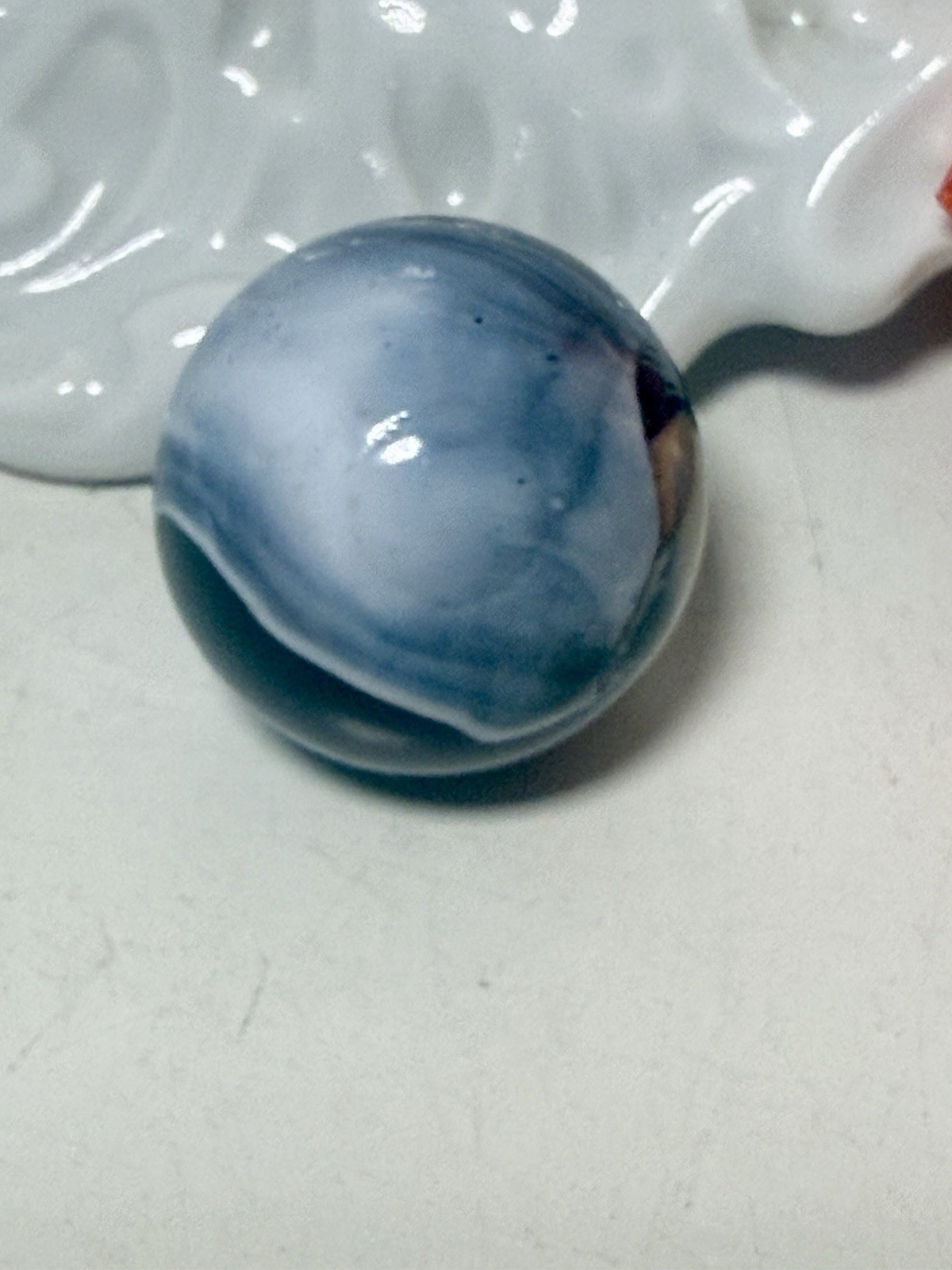 Eeyore Disney Glass Marble Handmade Toy / Unique Swirl Design