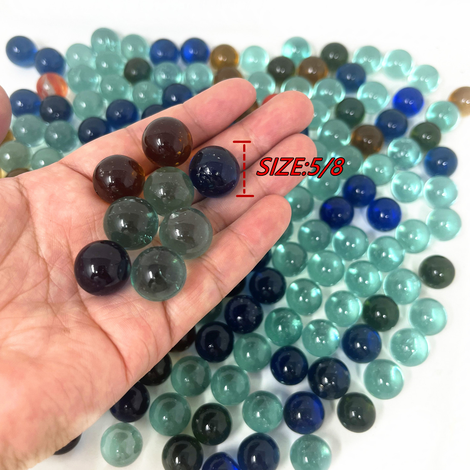 500 Glass Marbles 6 lb Glass 5/8″ 16mm Toy Sling Shot Ammo Bulk Wholesale Lot