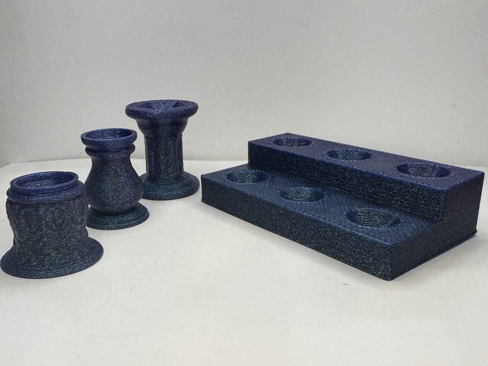4 Sparkle Marble Displays For 5/8” To .72” Marbles – Lot # 7480