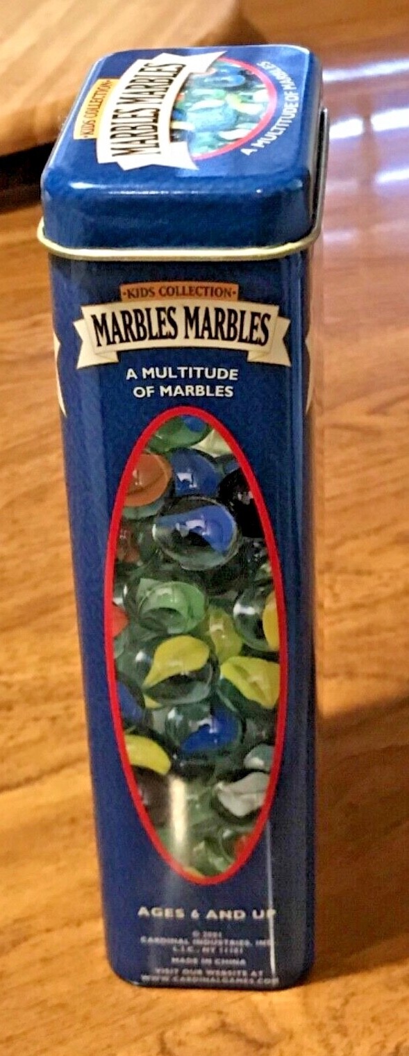 Marbles 100 Colorful Marbles in Tin Box 2001 Ages 6+ Collection Cardinal Kids