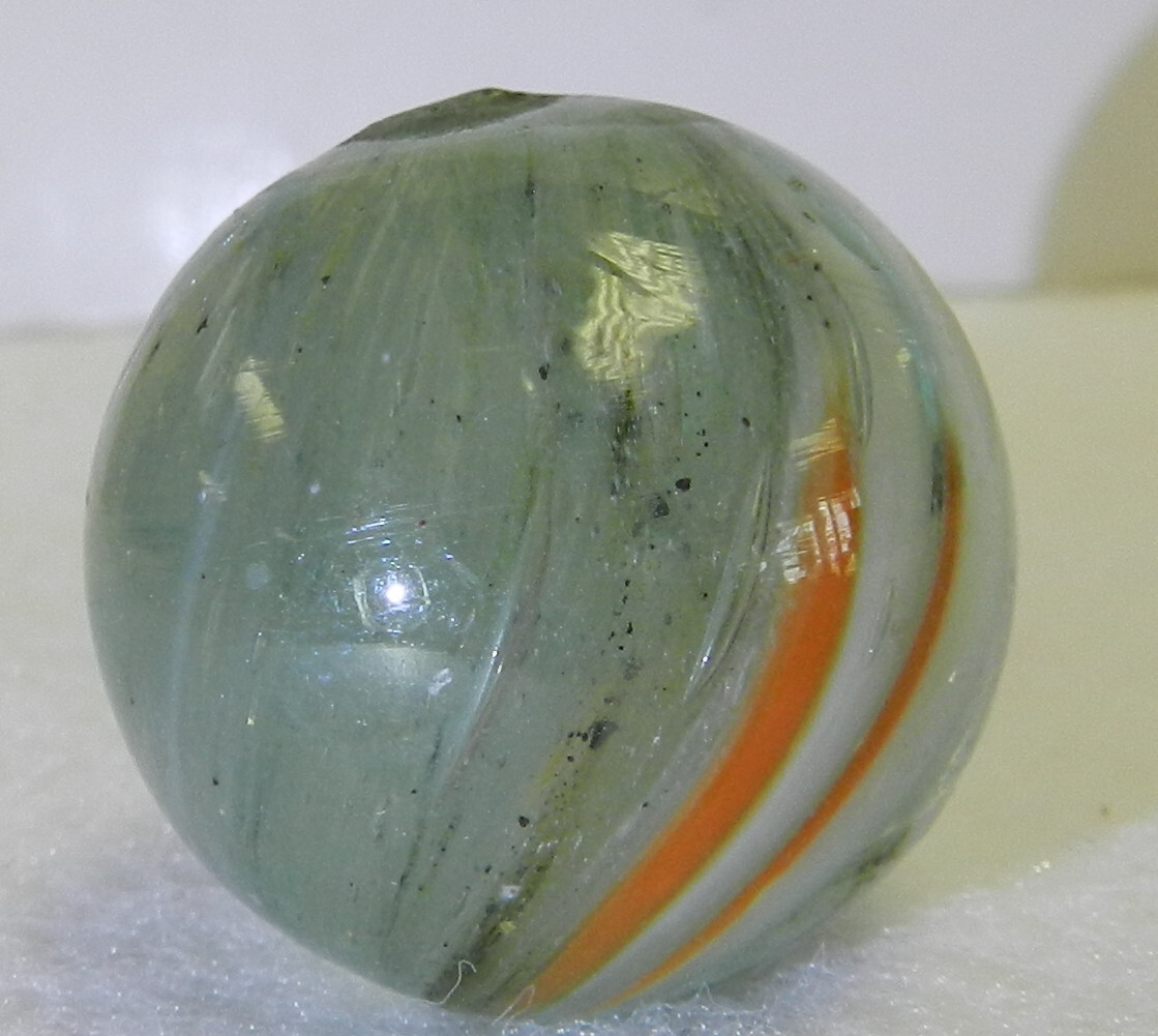 #18540m Nice German Handmade Shooter Marble .98 Inches Mint Minus