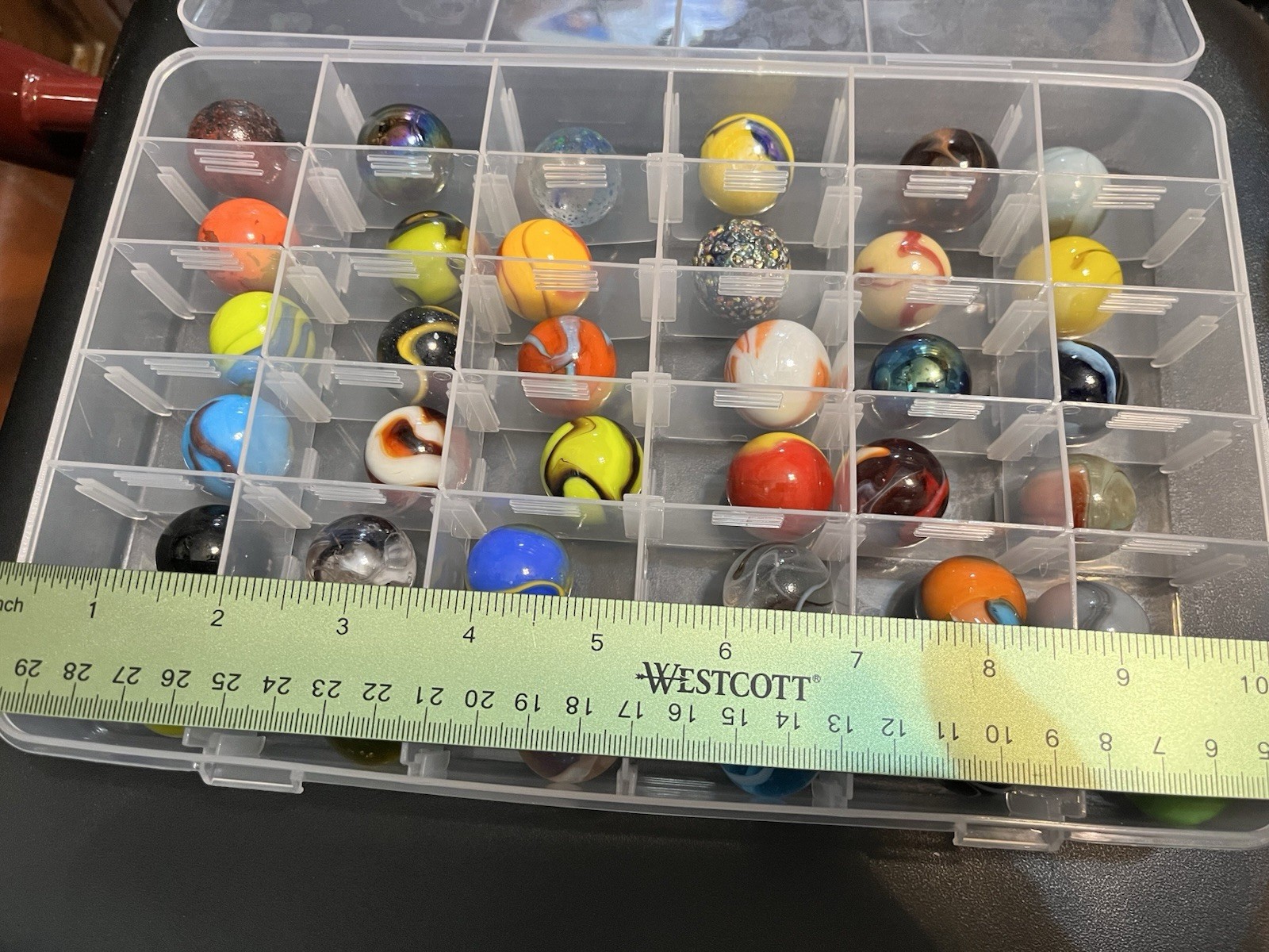 Vintage Shooter Marbles Lot With Case Fast Shipping