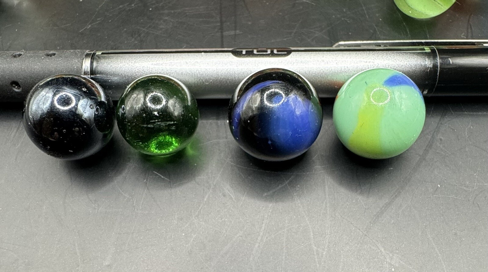 Lot of 80 Marbles. Mostly Swirl Design With A Few Unique Ones