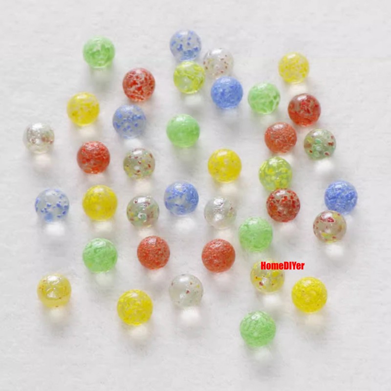 16-25mm Coloured Glass Marble Balls Beads Traditional Kids Toys Games Decoration