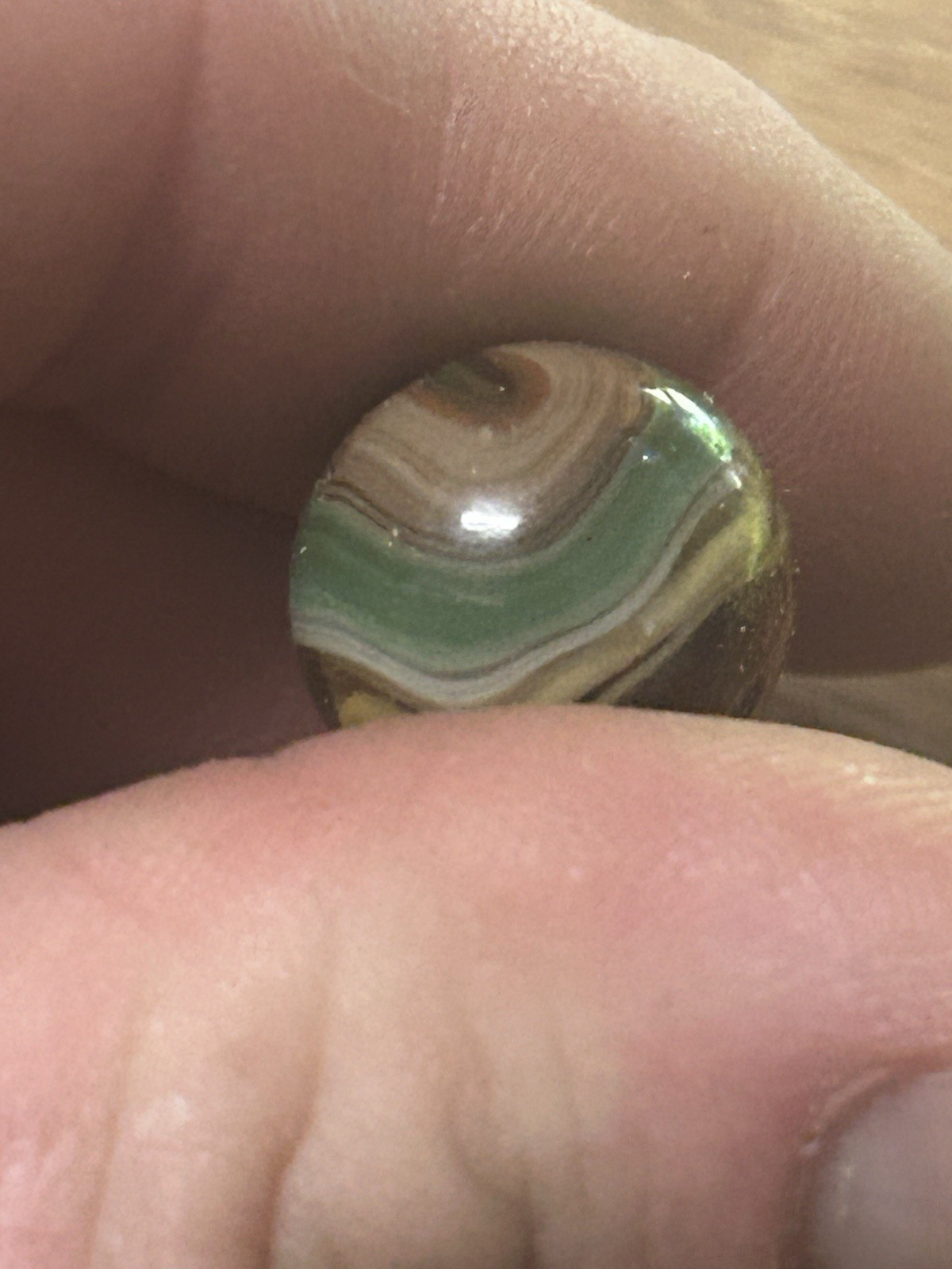 Brown Amber Base Swirl Marbel