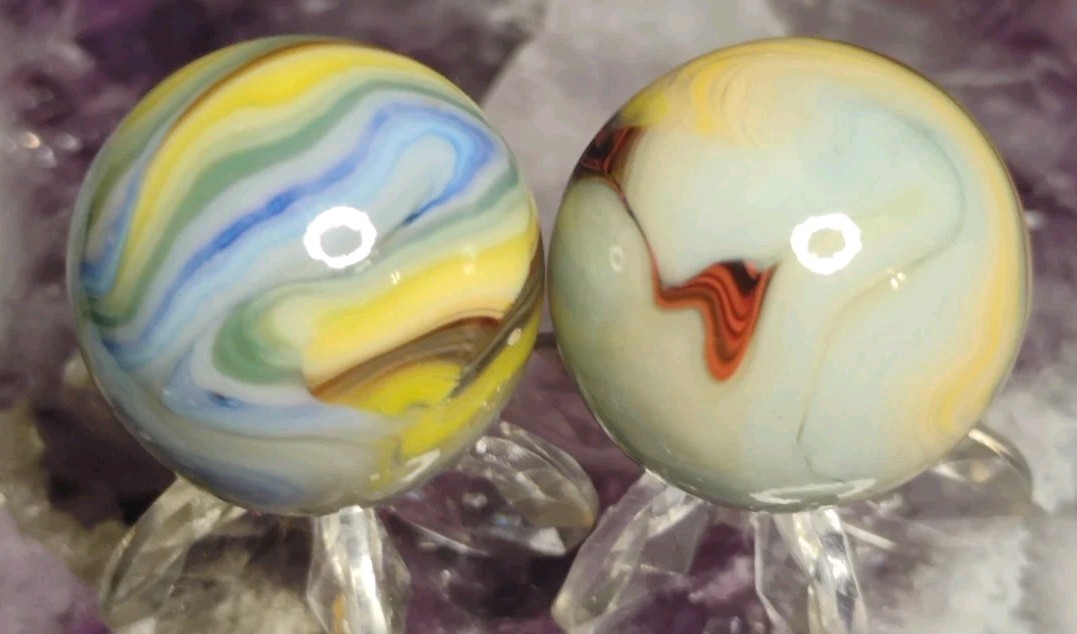 .77″ JABO MARBLES “LEO” 8/8/12 NM LOT X2