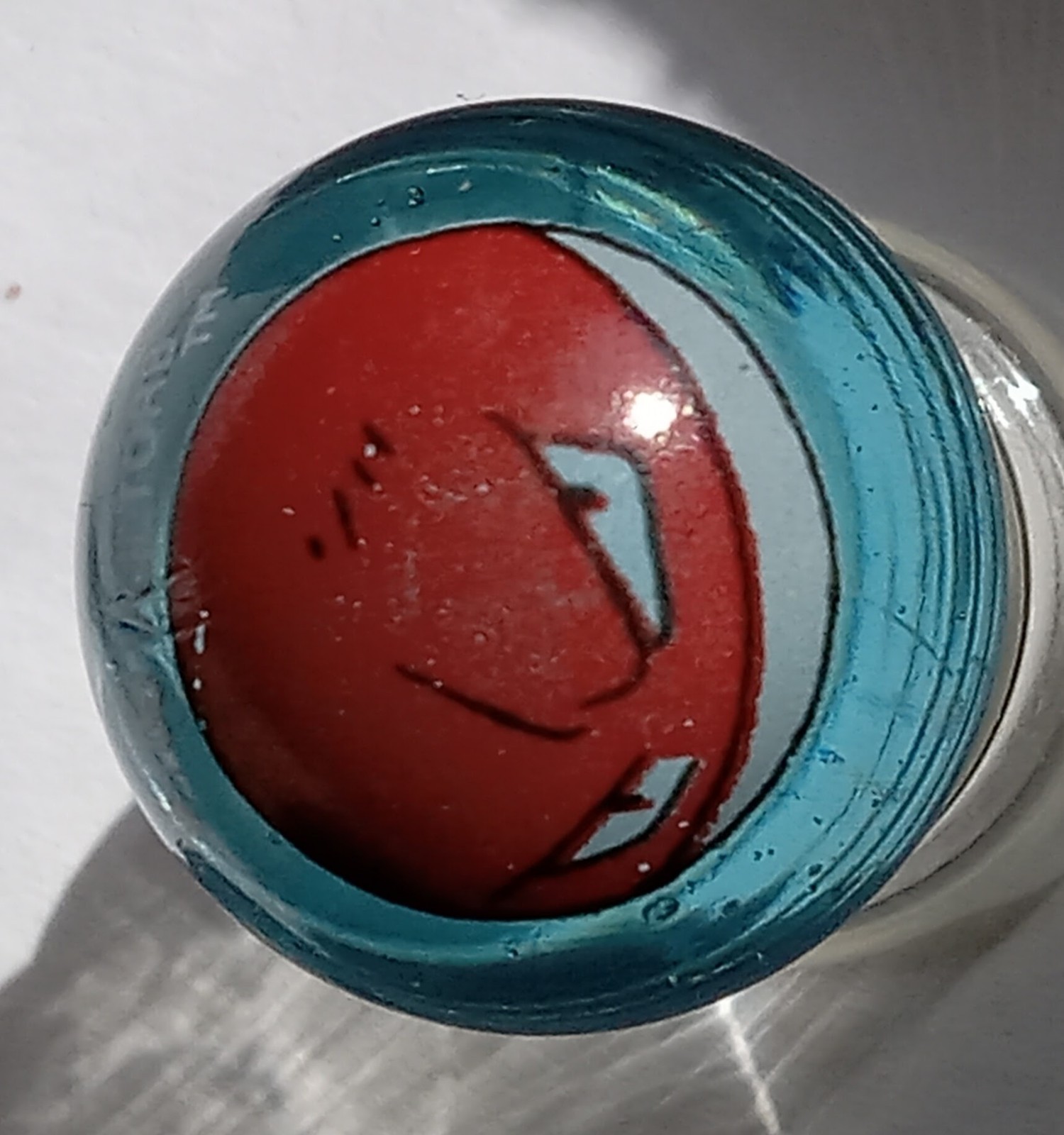 Vintage #100 Voltorb Vintage Pokémon Marble Collectible in PALE TEAL