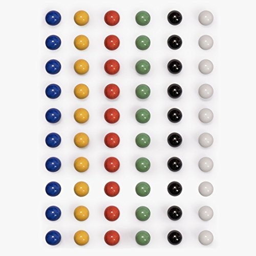 60-Piece Chinese Checkers Marble Set – Solid Color 16mm Game Pieces, Fun Family