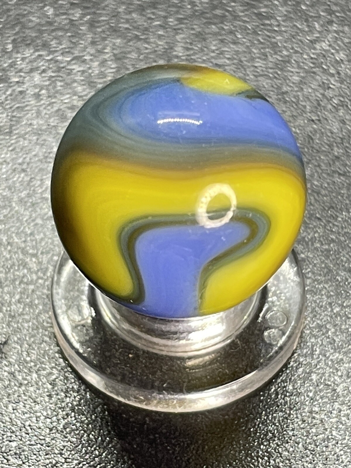 Akro Corkscrew Special Wonky Akro Corkscrew Marble Vintage Marbles 0.669”