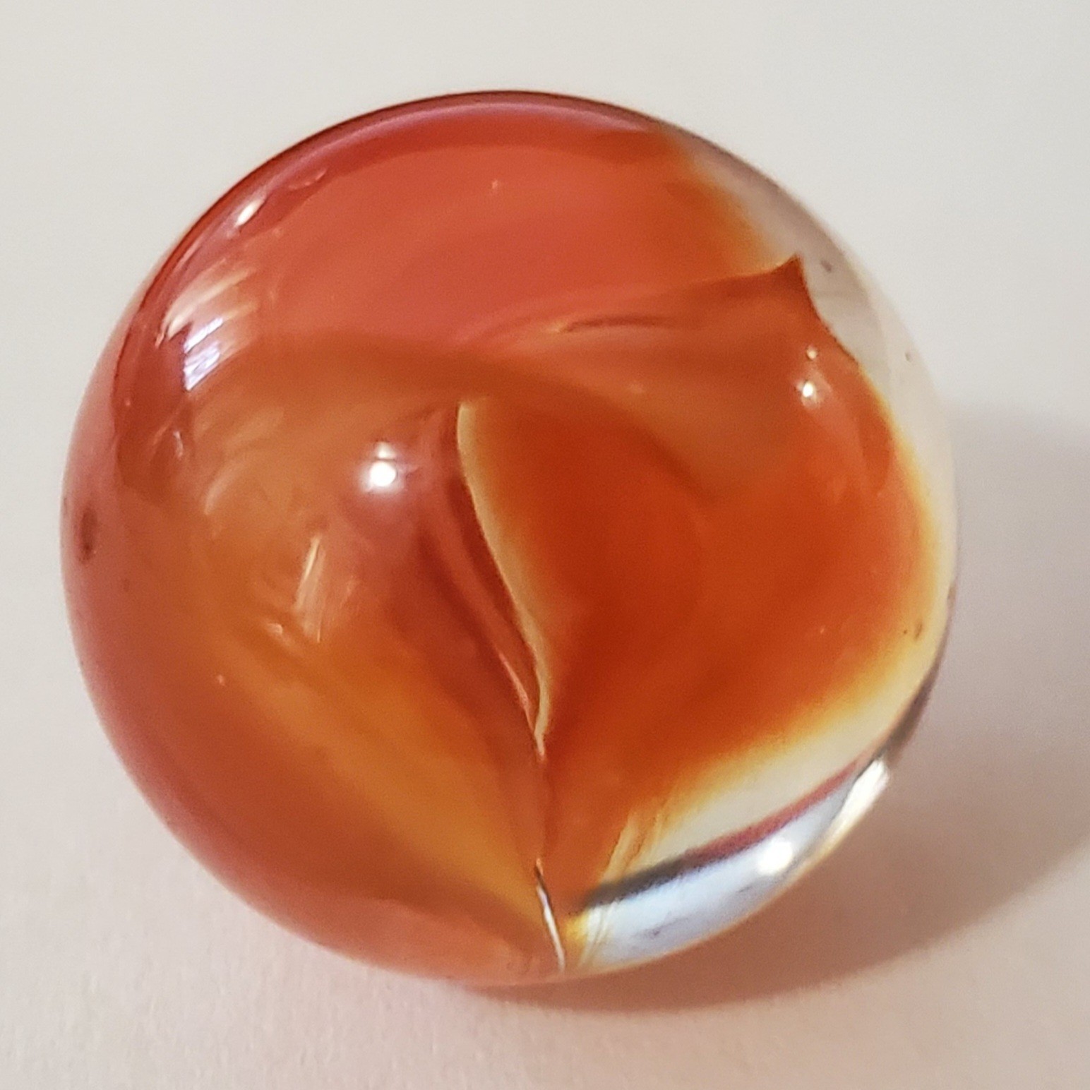 Vintage Hand-Blown Glass Swirl Marble GORGEOUS