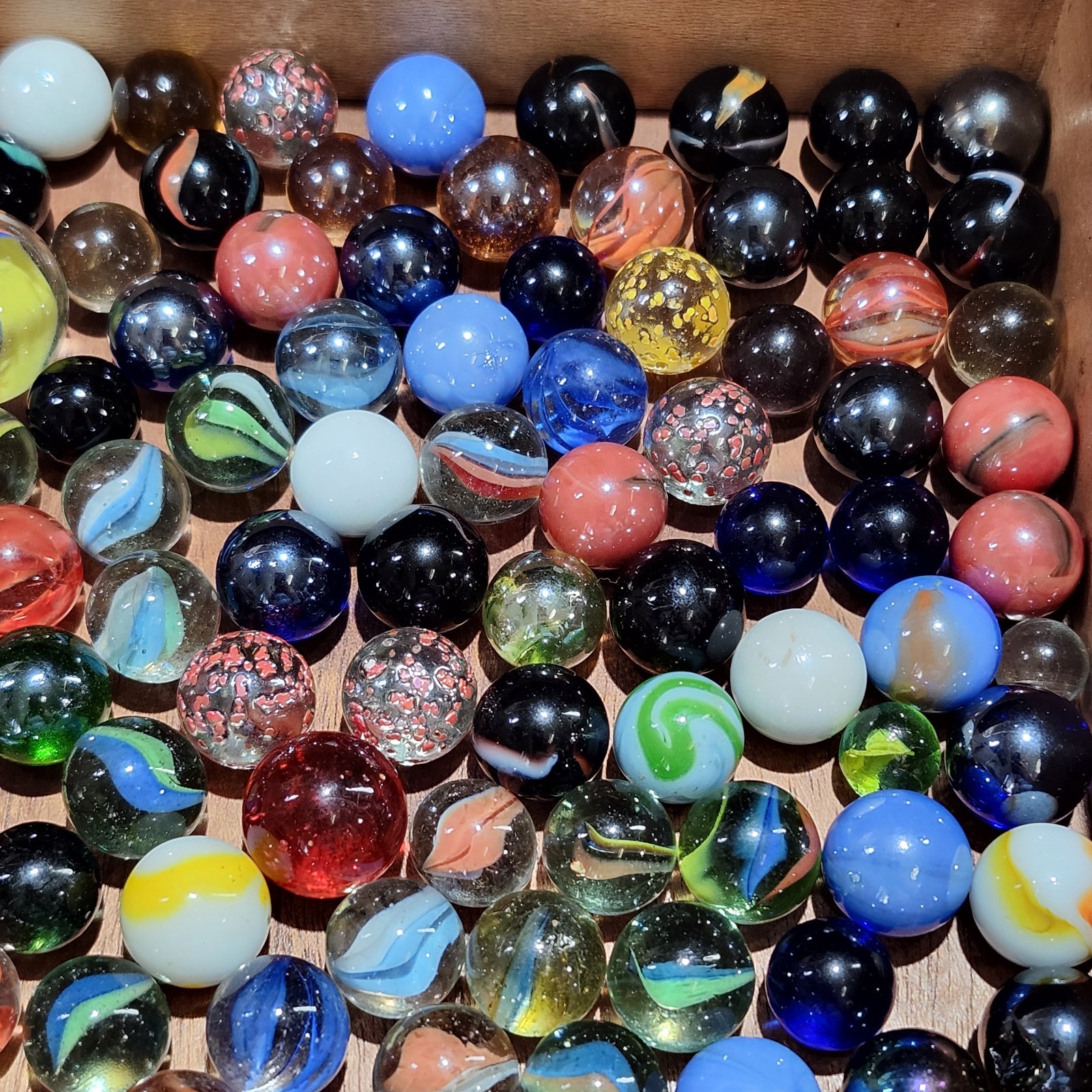 Jar of Marbles 200 Vintage Modern 3lbs