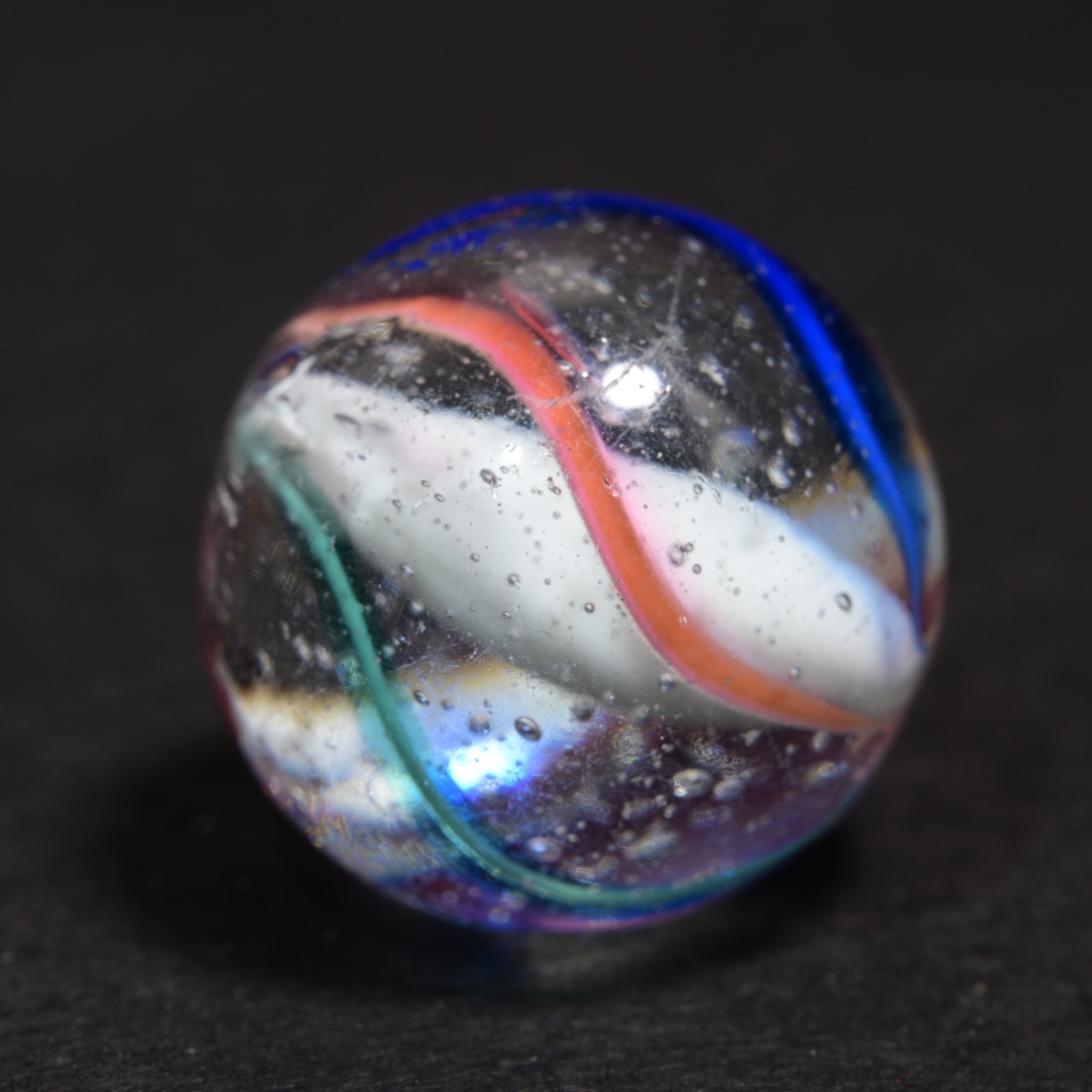 Solid Core German Handmade Antique Marble Classic Bubbly Design 14.5mm 9/16”
