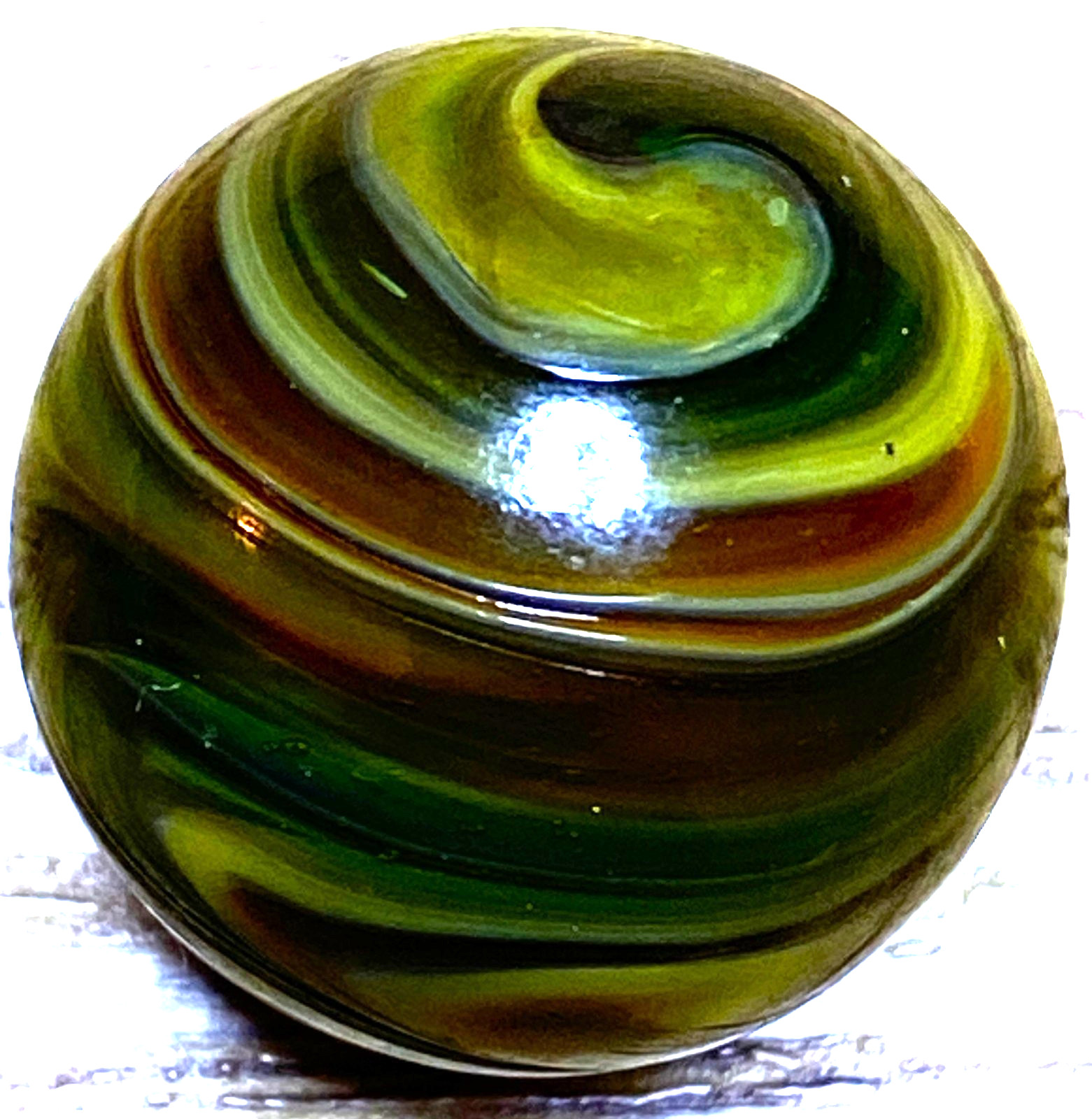 DAS/JABO AMAZING DARK RAMS HEAD SWIRLED SHOOTER .76″ BOX03/256