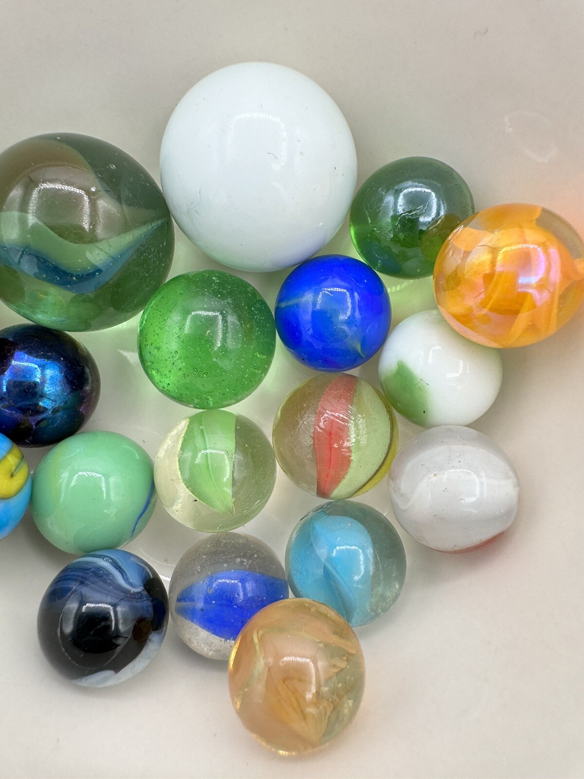 Vintage Marble Lot Of MARBLES UV Reactive Cadmium Uranium Lot #47