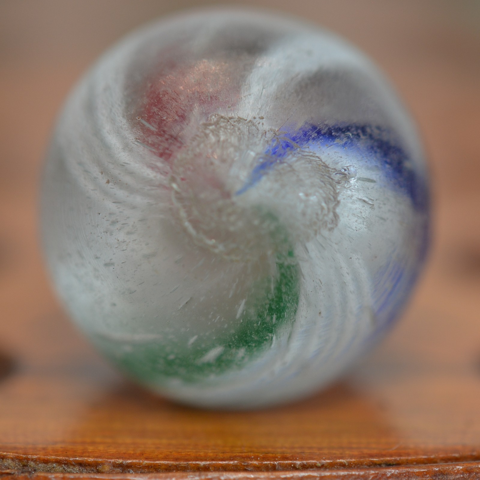 Handmade Solid Core Marble 13/16 in, Mint Condition, Germany, 1860-1920, S1532
