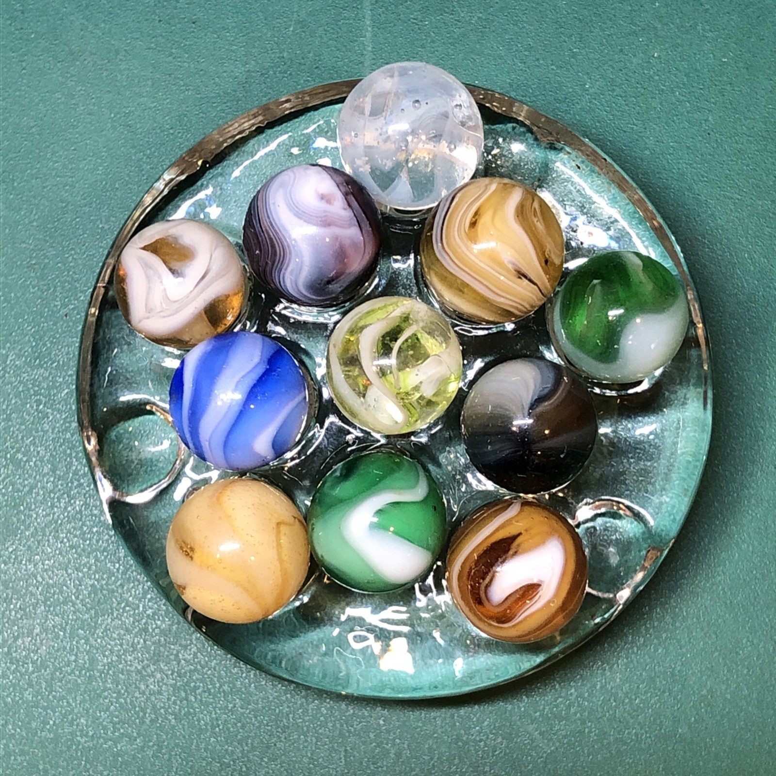 Vintage Marbles | Approximately 1/2″ | Lot Of 11 | Nice Patterns | Lot #703