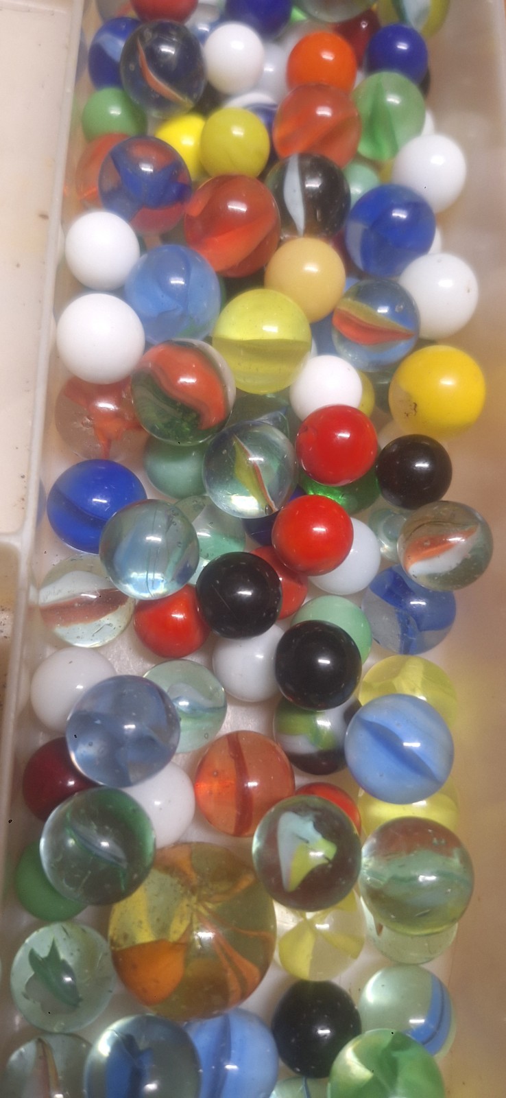 Mixed Lot Of 150+ Marbles