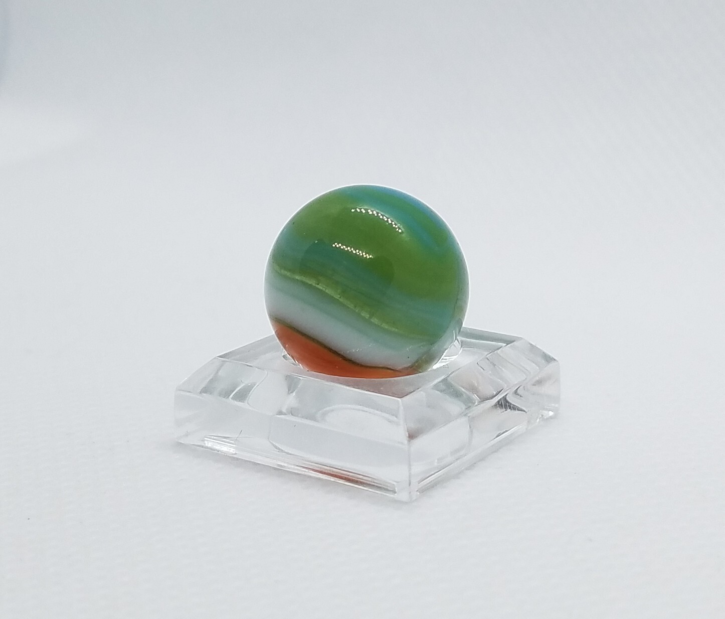 Vintage Marble Patch Orange White Transparent Green Blue Mint 15.2 mm (9/16″)#12