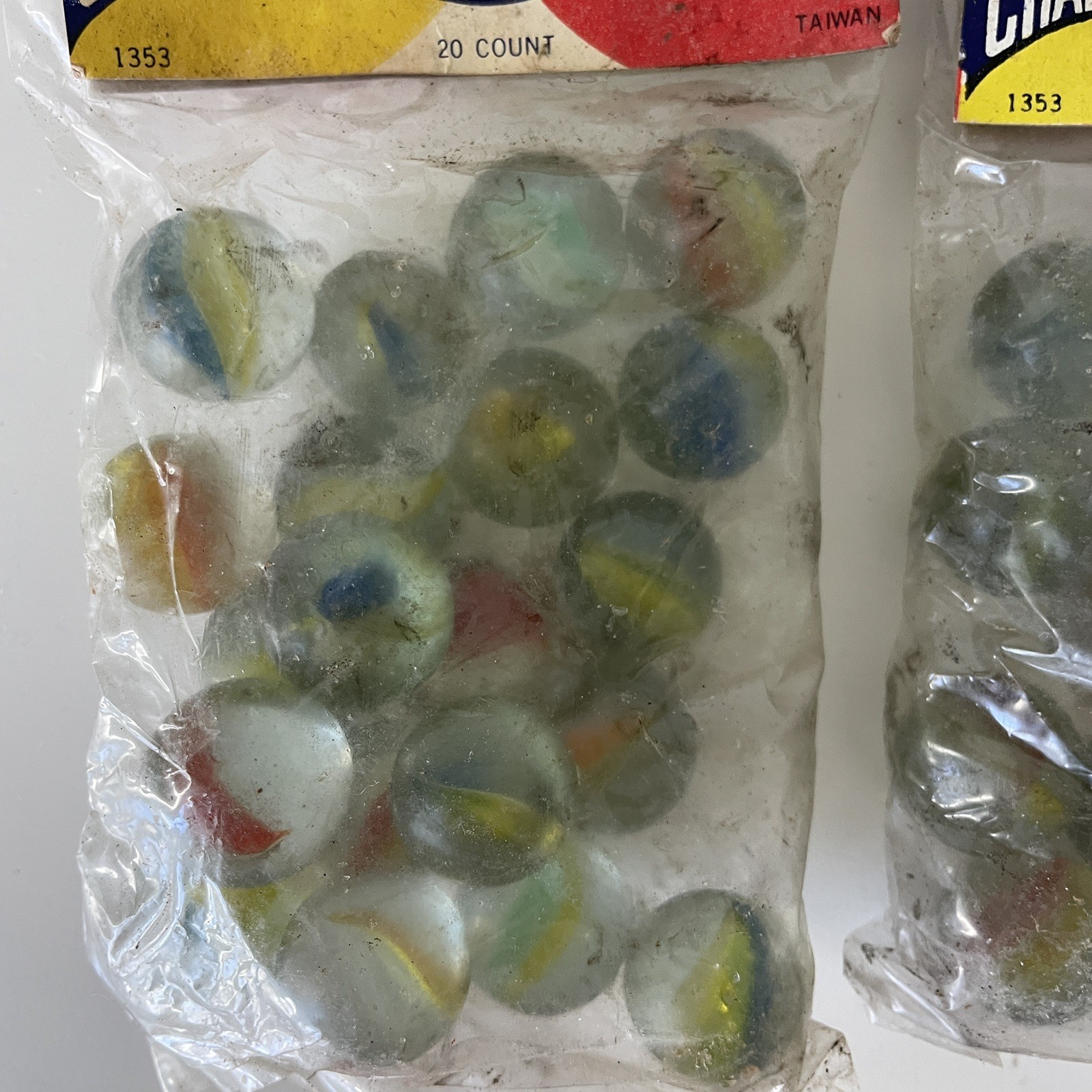 Cat Eye Lot Vintage Antique Champion Marbles in Original Package 20ct Per Pack
