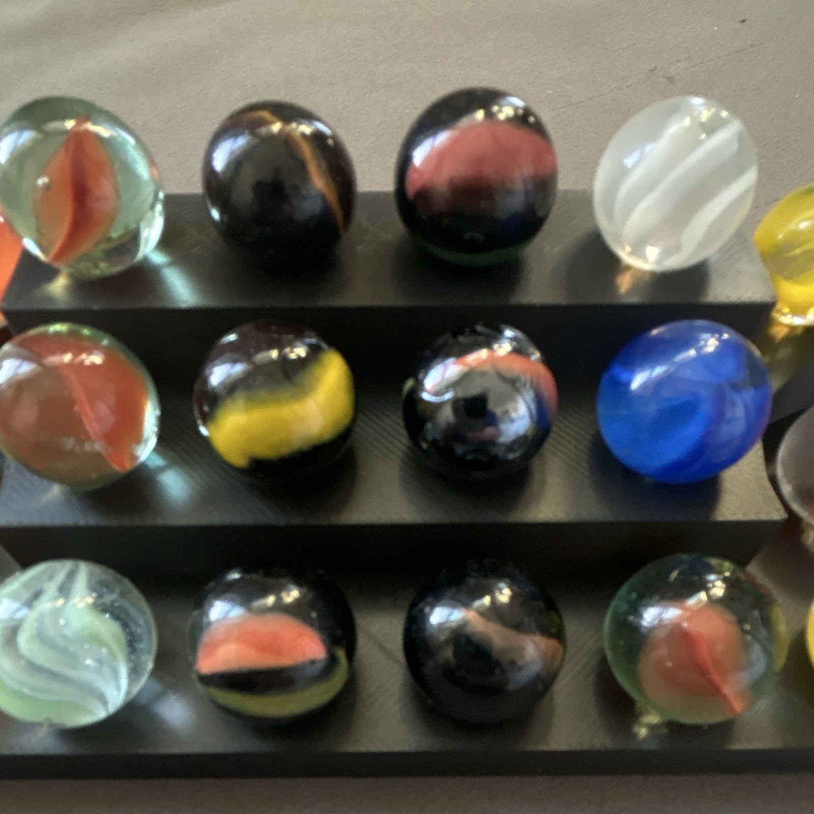 Assorted Glass Toy Marbles set of 18 marbles (bag 9)