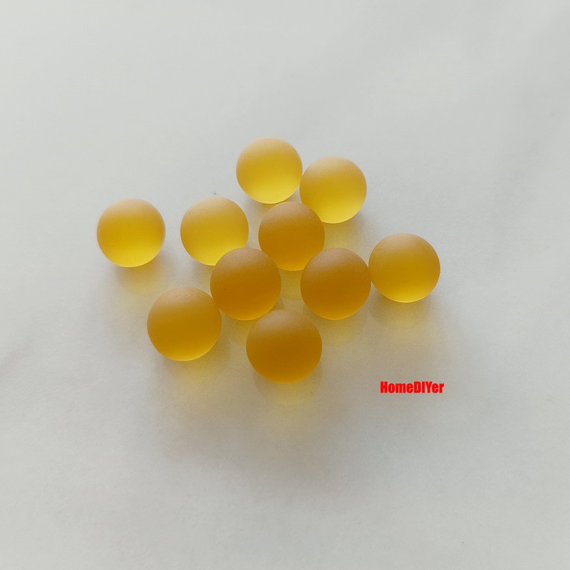 6mm-30mm Frosted Coloured Glass Beads Round Balls Toys Fish Tank Vase Decoration