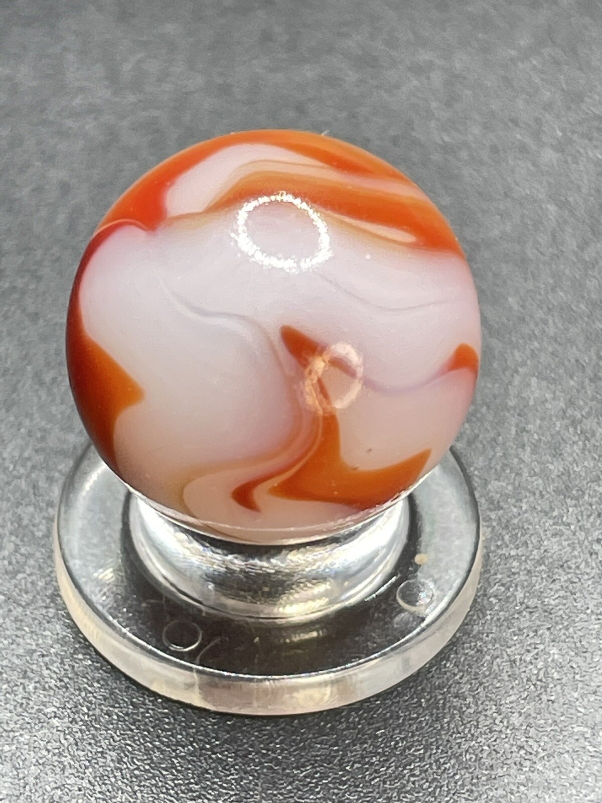 Alley Shooter Flame Swirl Marble Vintage Marbles 0.669”