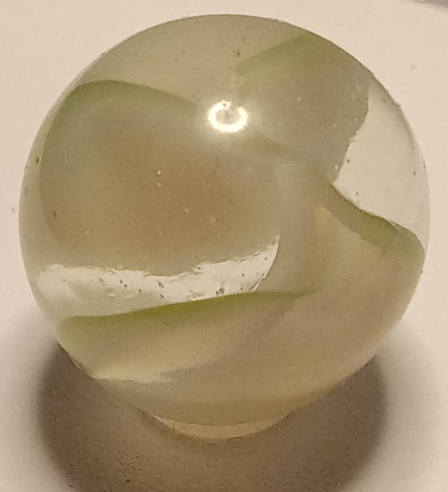⭐ Vitro Hybrid Cats Eye Marble Tri-Color .65 Pastel SNAPDRAGON Vintage NM+
