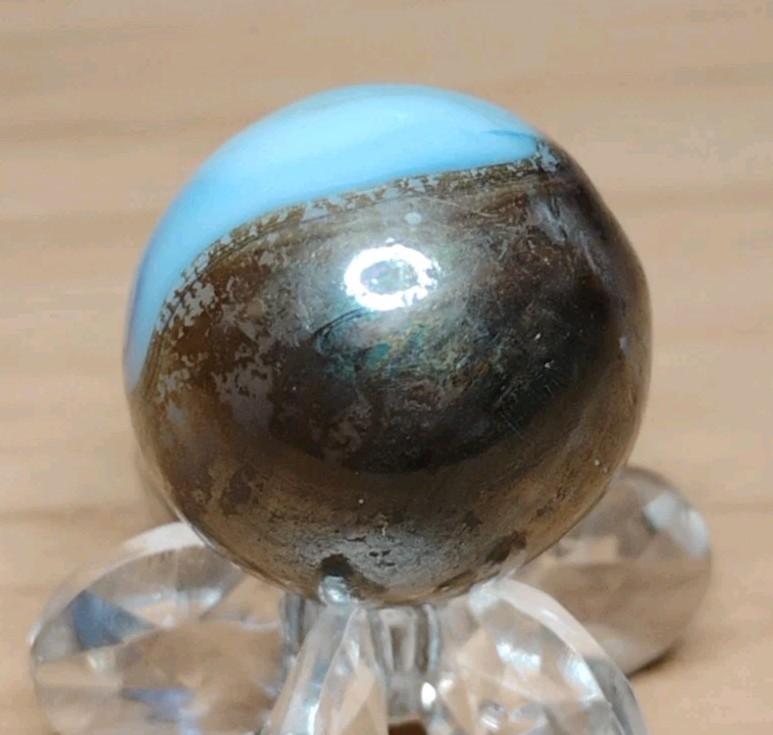 .71″ METALLIC VITRO MARBLES – VINTAGE RARE TOYS- NM+