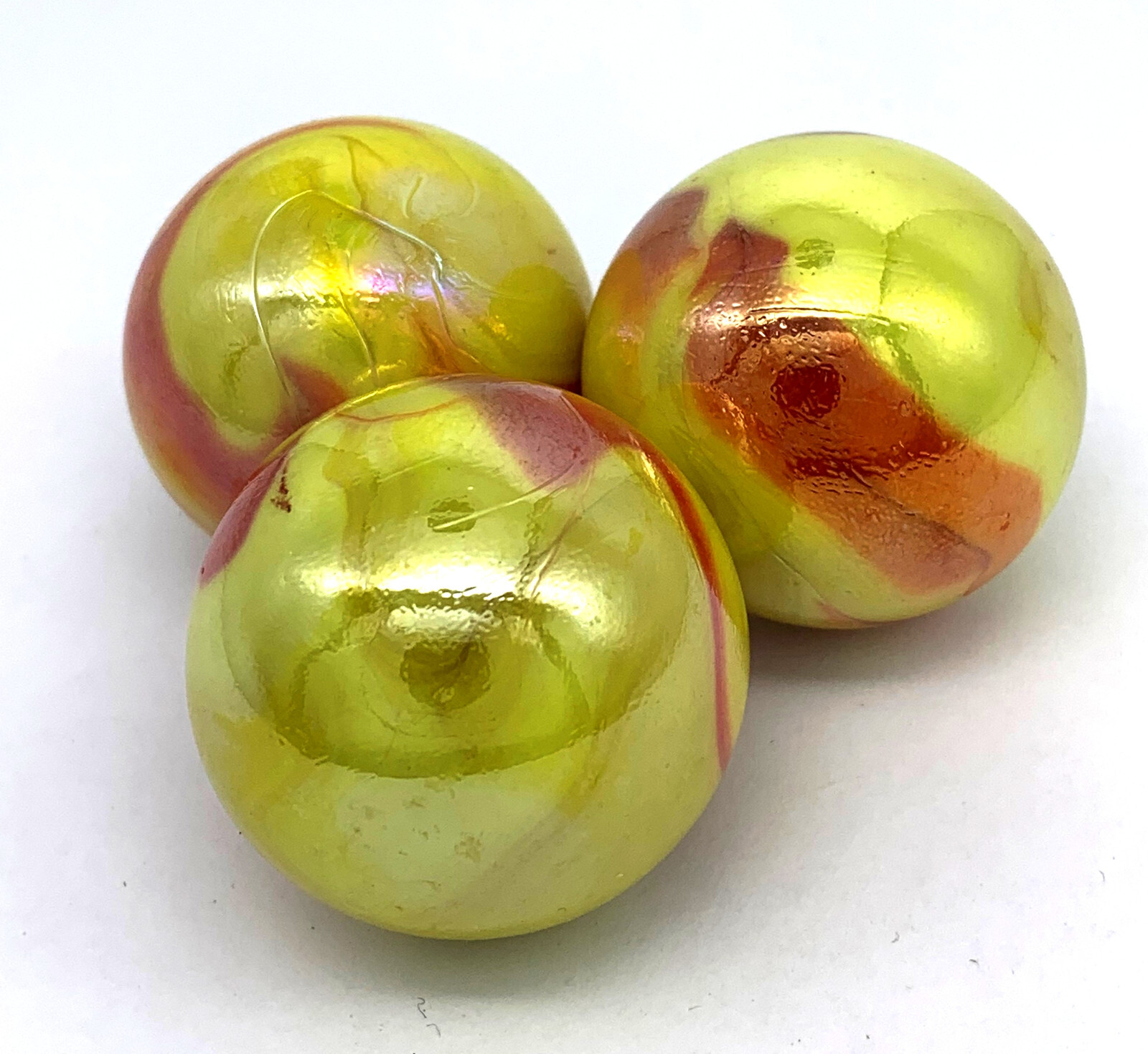 Net Bag 3 Sun 35mm BoulderGlass Marbles Netherlands Don Juan Vacor Iridescent