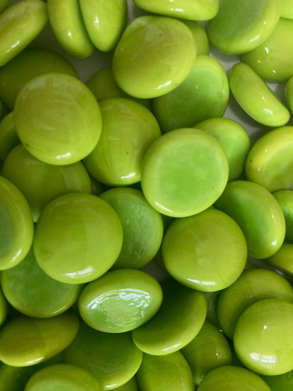 Lot of LIME GREEN & COBALT BLUE GLASS GEM MARBLES apx 3/4″ – Over 2 pounds!!