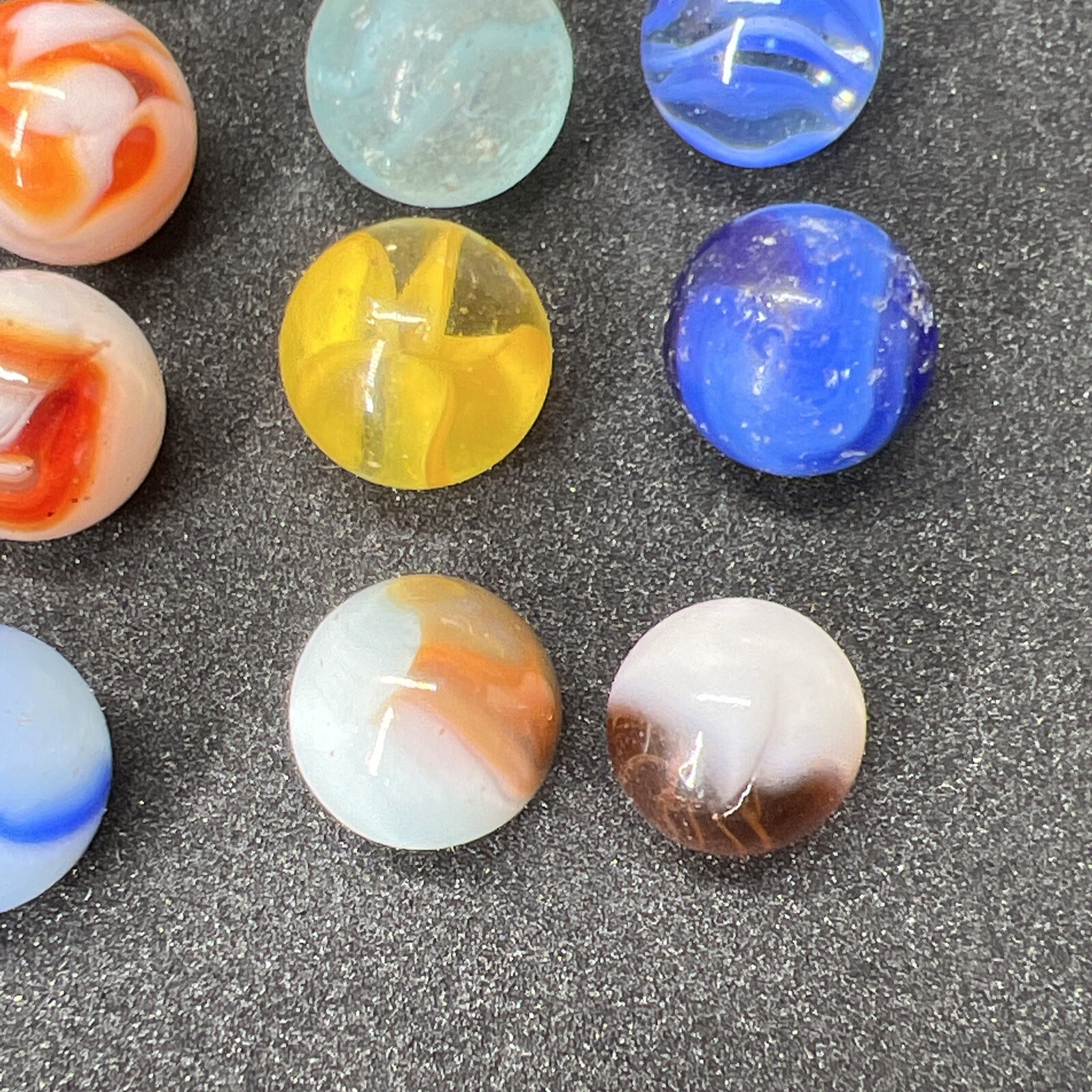 Vintage Akro Agate Peltier Christensen Glass Swirl Marble (20 Lot) Nice!