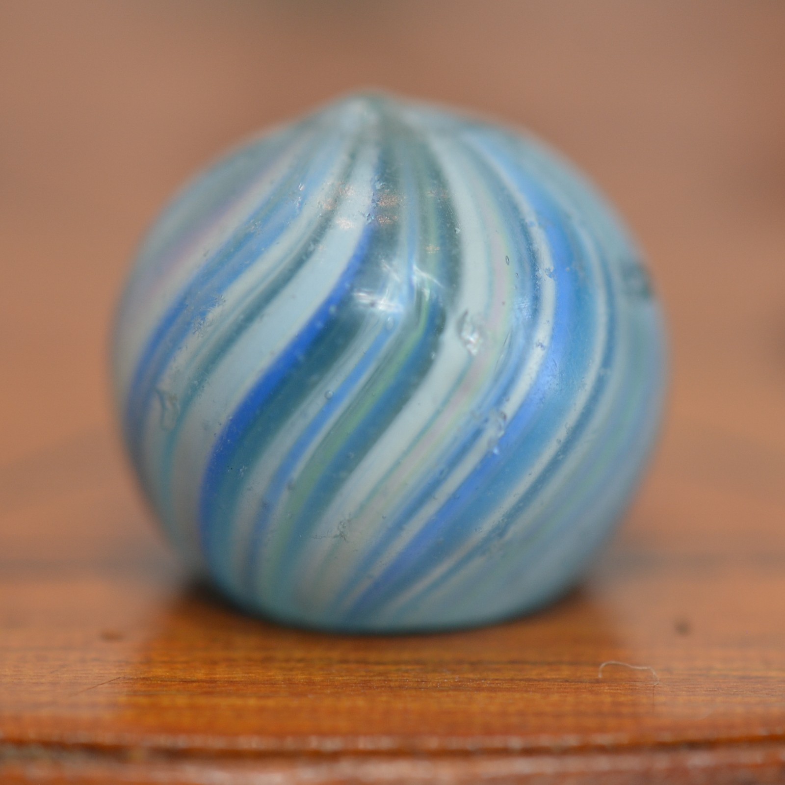 Handmade Light Blue Onionskin Marble, 9/16 in, Near Mint, 1860-1920, S1551
