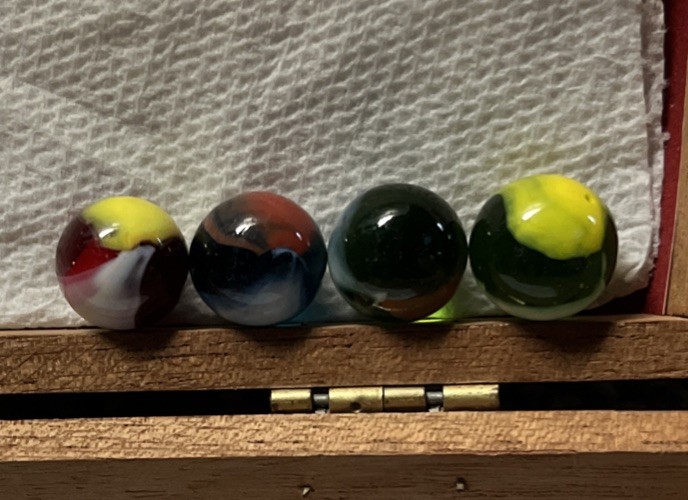 Vintage Marbles Lot Swirl Patch Translucent Marble King Peltier Agate