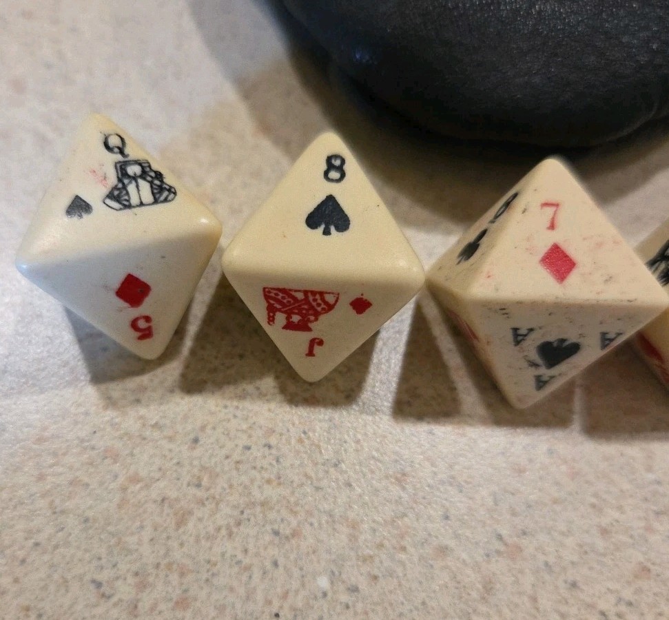 Vintage Marlboro leather game pouch With Vintage Dice