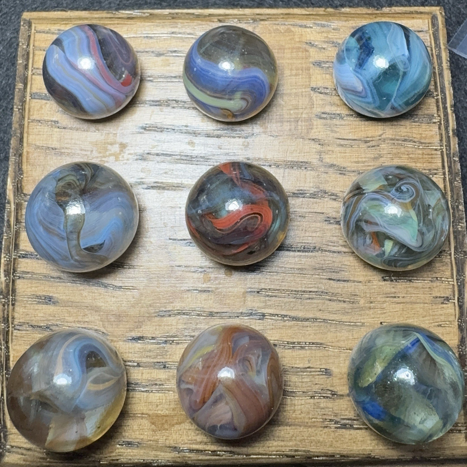 9-Joker Transparent Marbles Sizes Vary (3282)