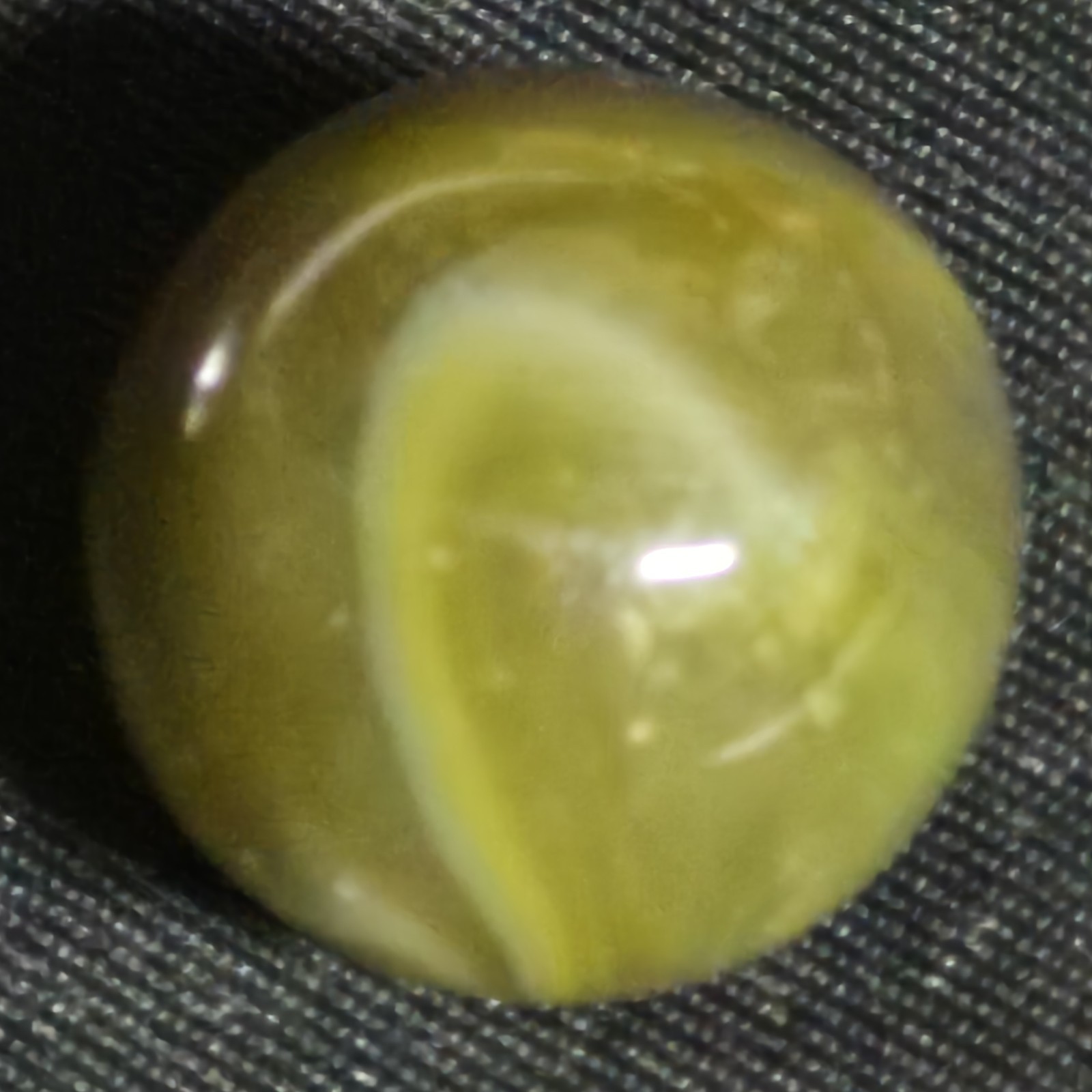 Vitro Agate Tiger Eye Marble .597″ Transparent Amber White Vintage NM