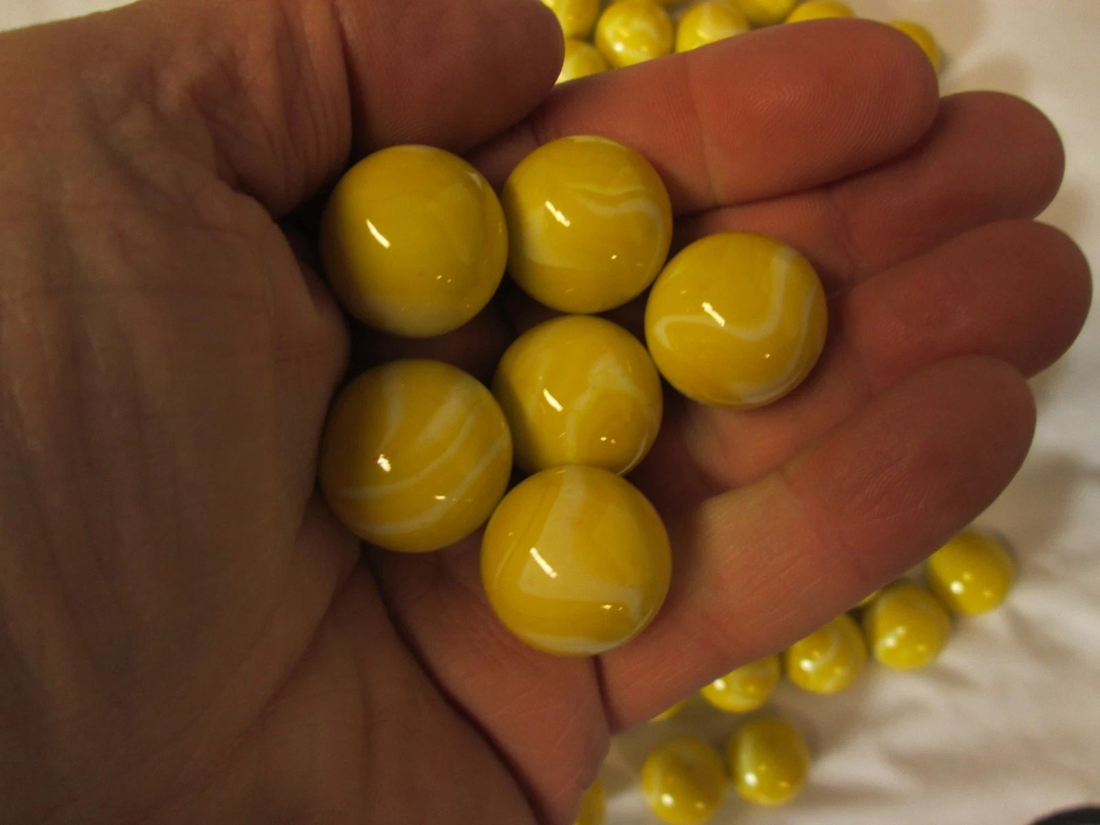 “NEW RELEASE 2026” 2 POUNDS 7/8 INCH “22mm” LEMON SORBET MEGA / VACOR MARBLES