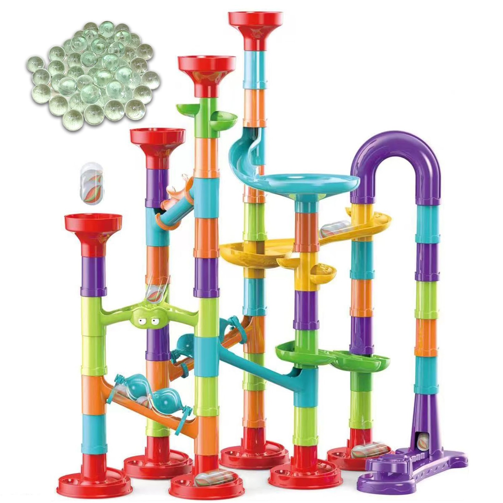 ailixinda 93 PCS Marble Toy 2 inches x 3 x 0.5 inches, Multicolor