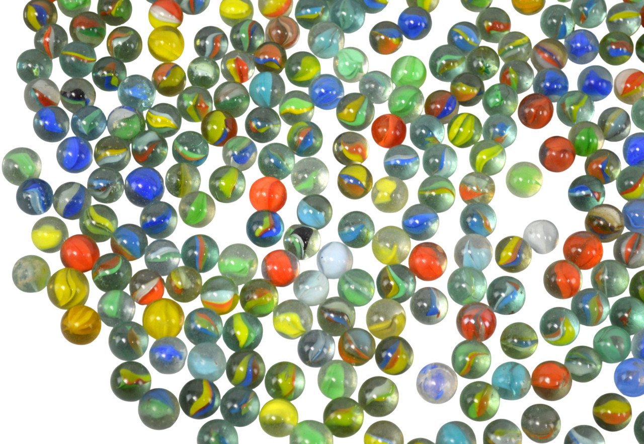 Vintage Player Marble Lot of 600+ Mix Variety Unique Collection 15mm-16mm