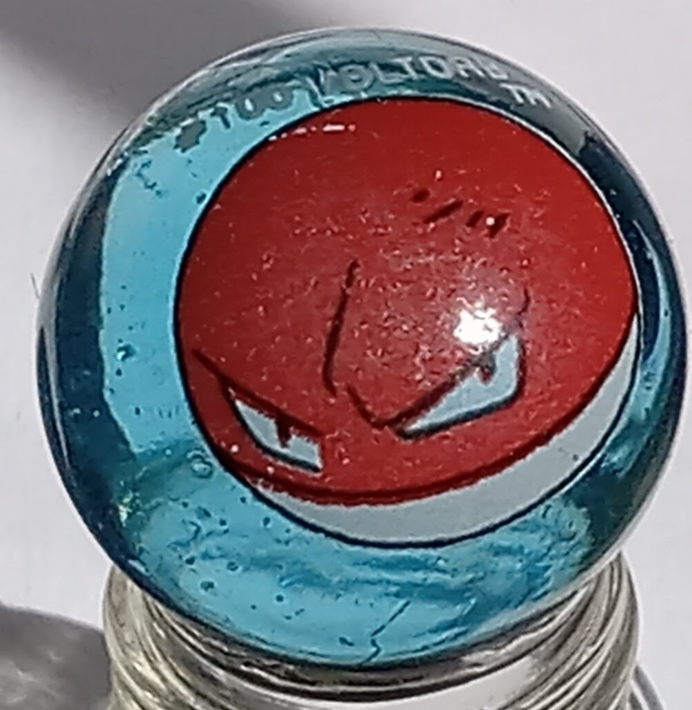 Vintage #100 Voltorb Vintage Pokémon Marble Collectible in PALE TEAL