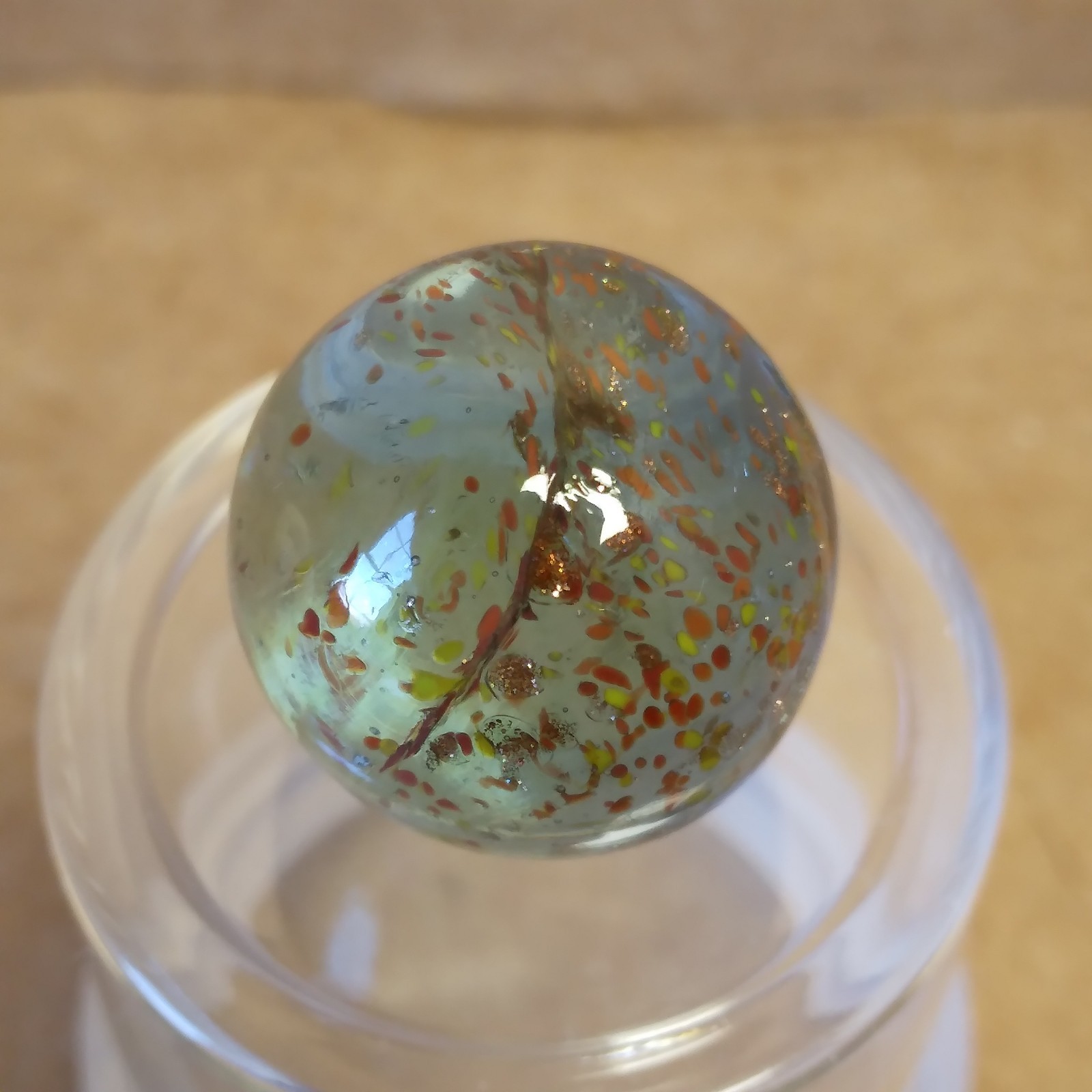.60″ Marble- Vacor Jabo Christensen- Frit, Lutz, Glows- Guinea Atmosphere Style?
