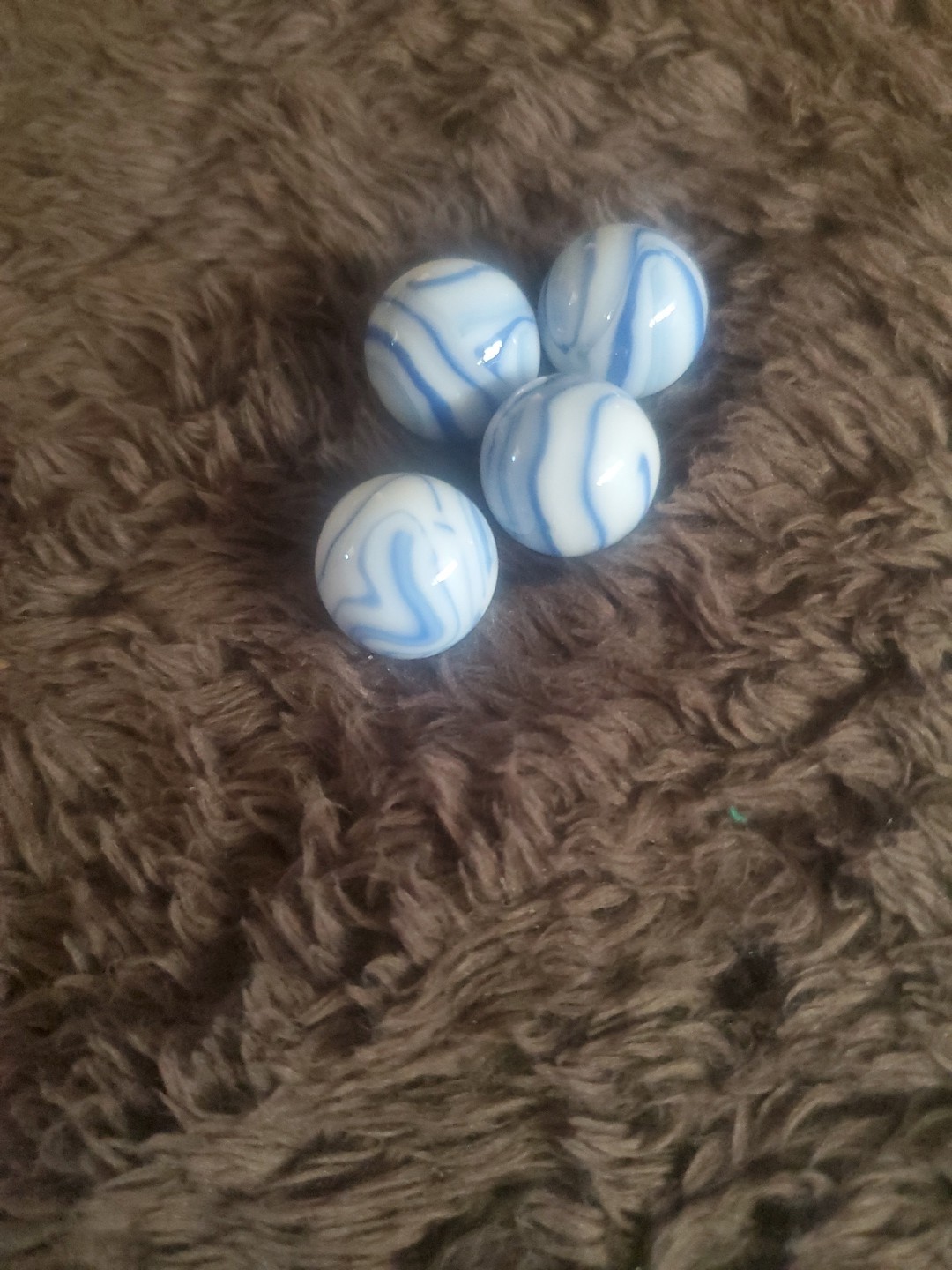 Jelly Fish Or Ocean Swirl Lot Of 4 Marbles