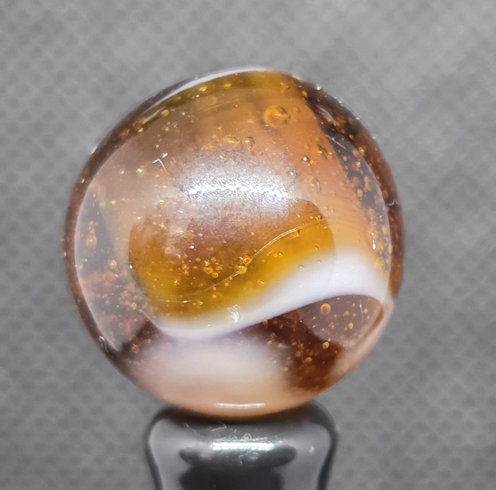 HTF VINTAGE CAIRO NOVELTY ROOT BEER FLOAT MARBLE 0.61″ MINT–
