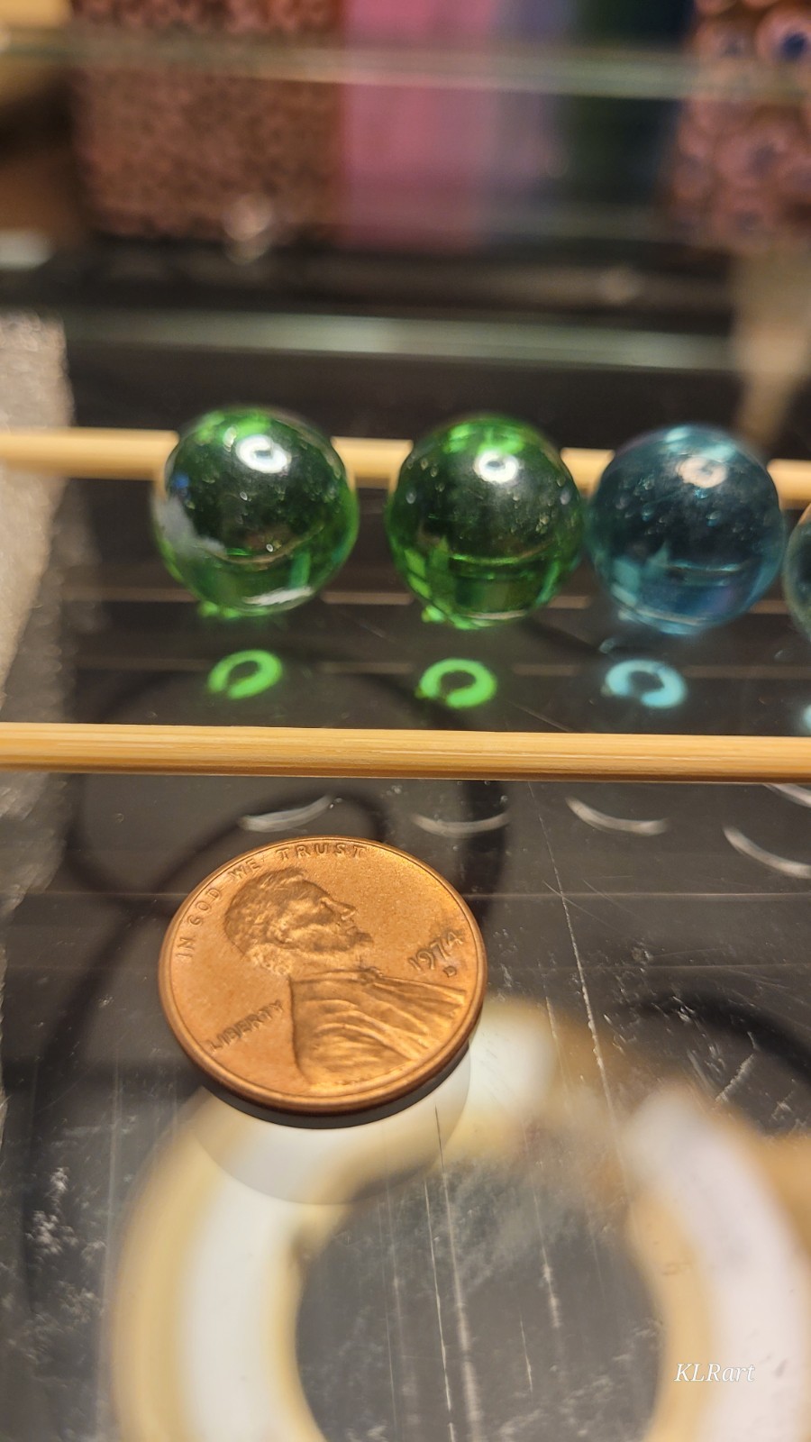 10 marbles glass solid clear, blue, emerald green, chrome