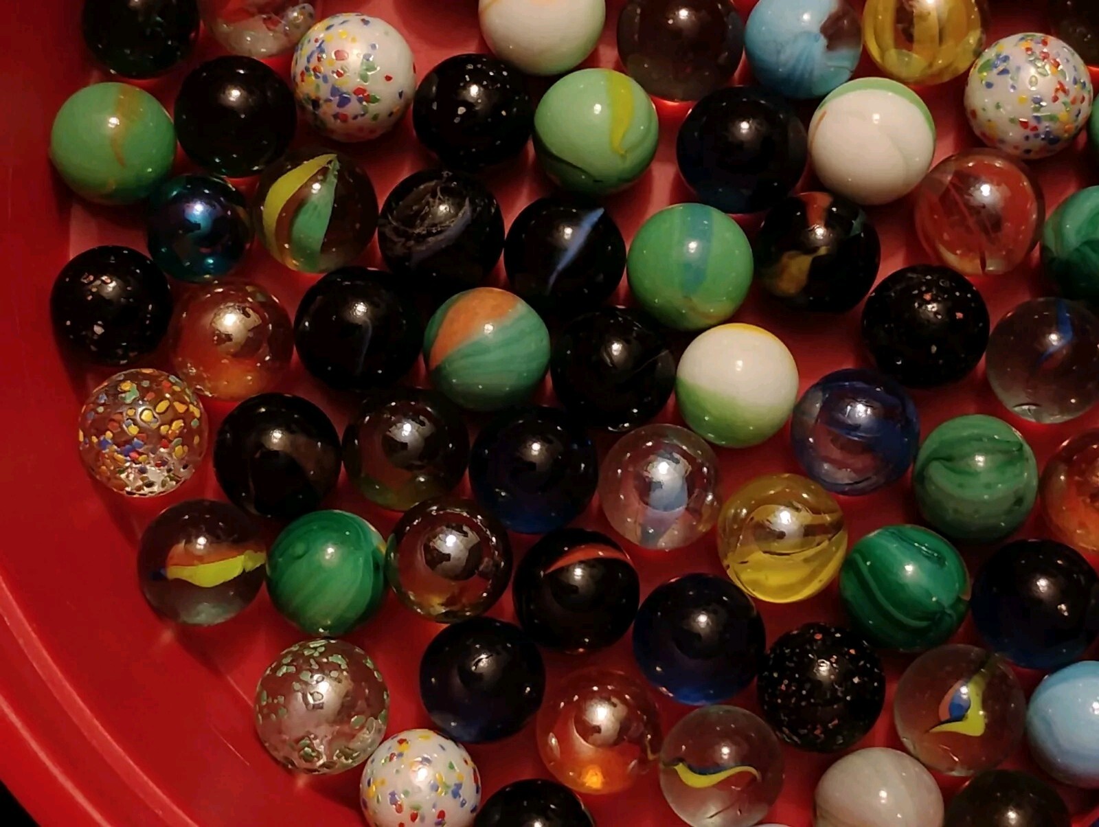 Vintage Marbles Lot Of 93 & 3 Crushers Imperial Book 1994
